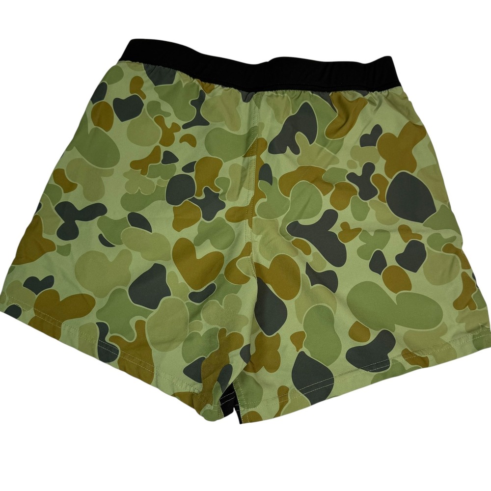 Tachuntfish Mens Frogskin Camo Athletic Shorts Green Brown Tactical Size Medium - Picture 4 of 5